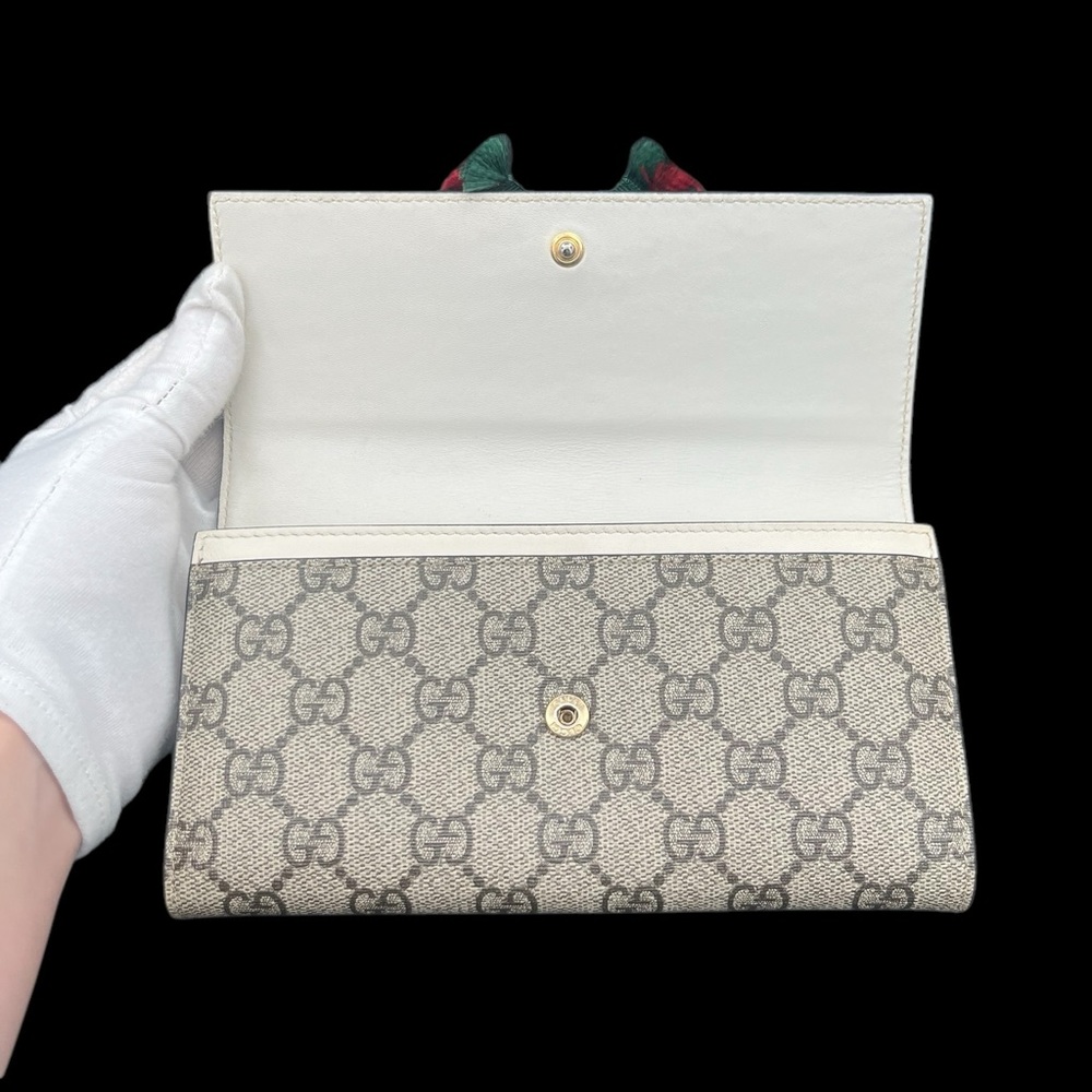 Gucci Sherry Line Coated Canvas Continental Wallet -EUC - Picture 6 of 16